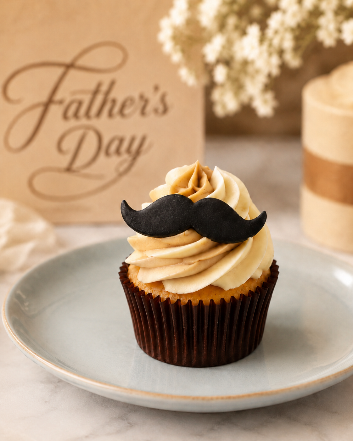 Moustache Cupcake