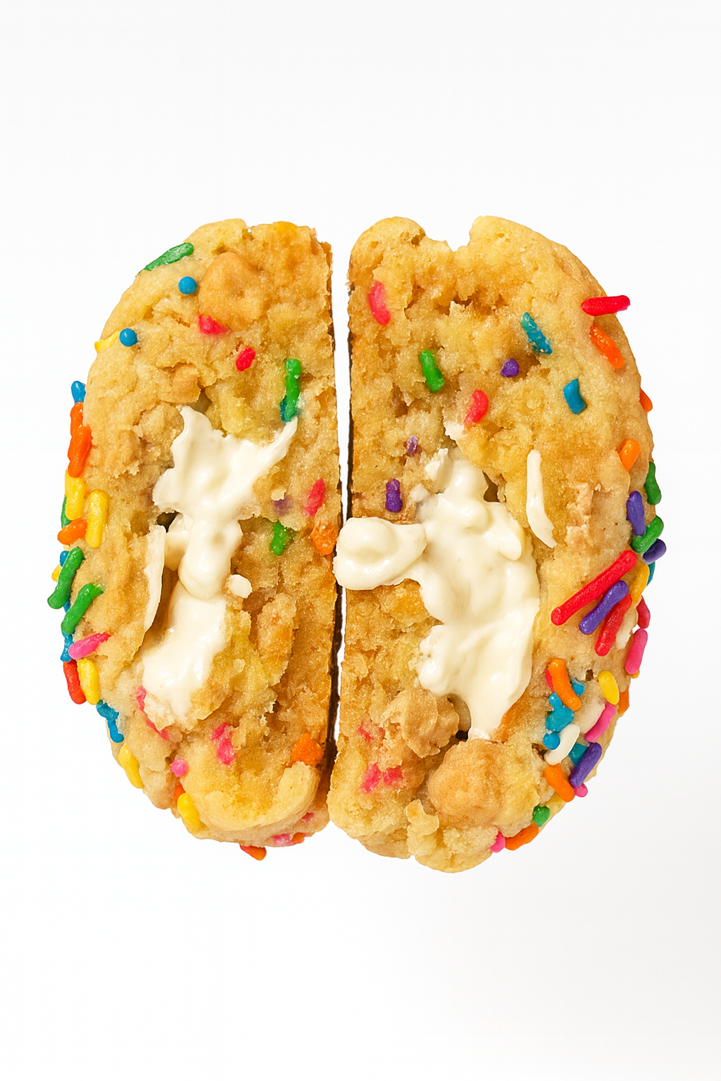 Birthday Sprinkles Stuffed Cookie