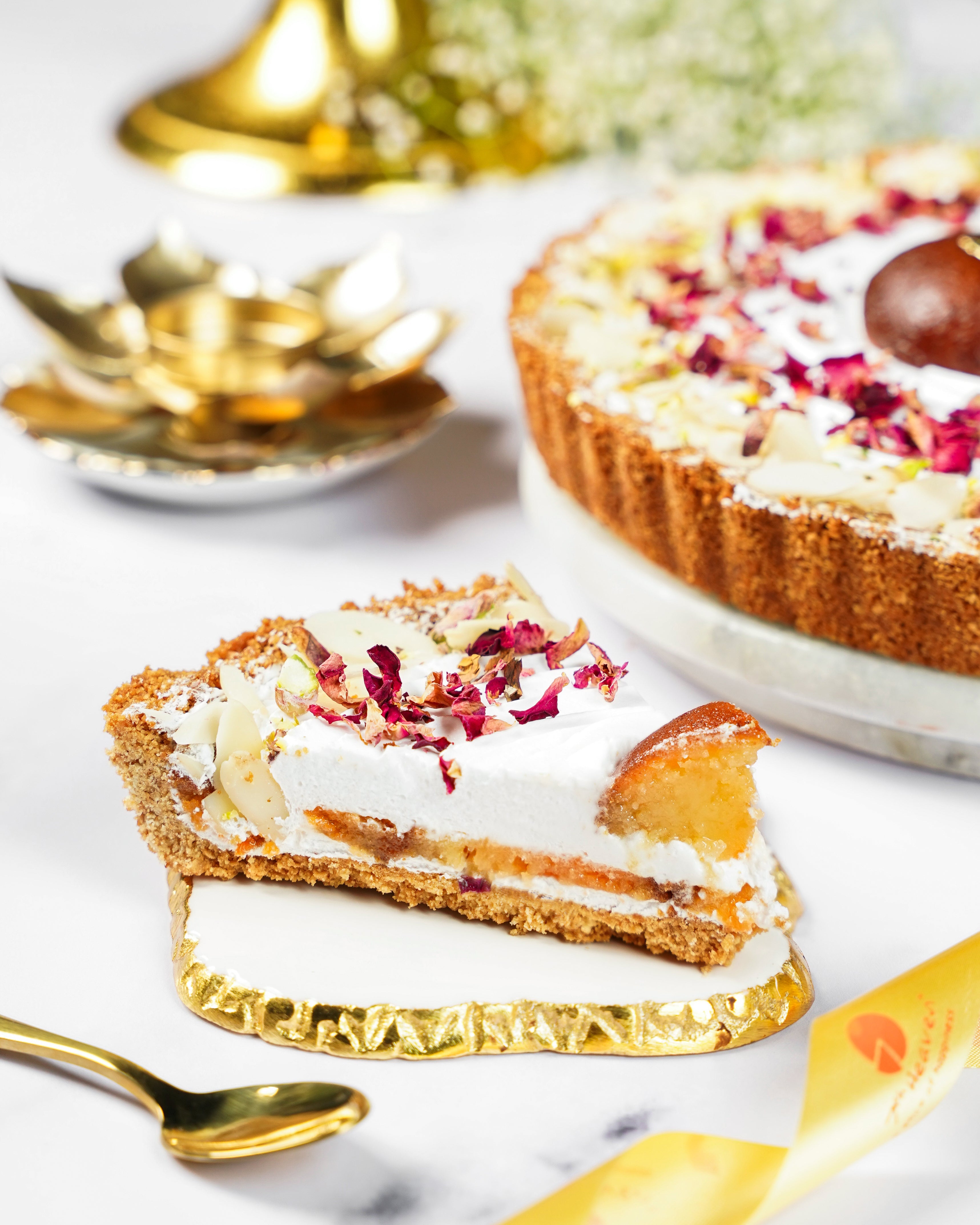 Gulab Jamun Pie Cake