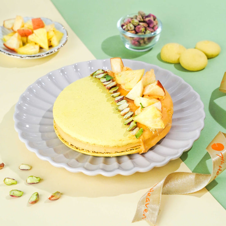 Tropical Fruit Giant Macaron Cake