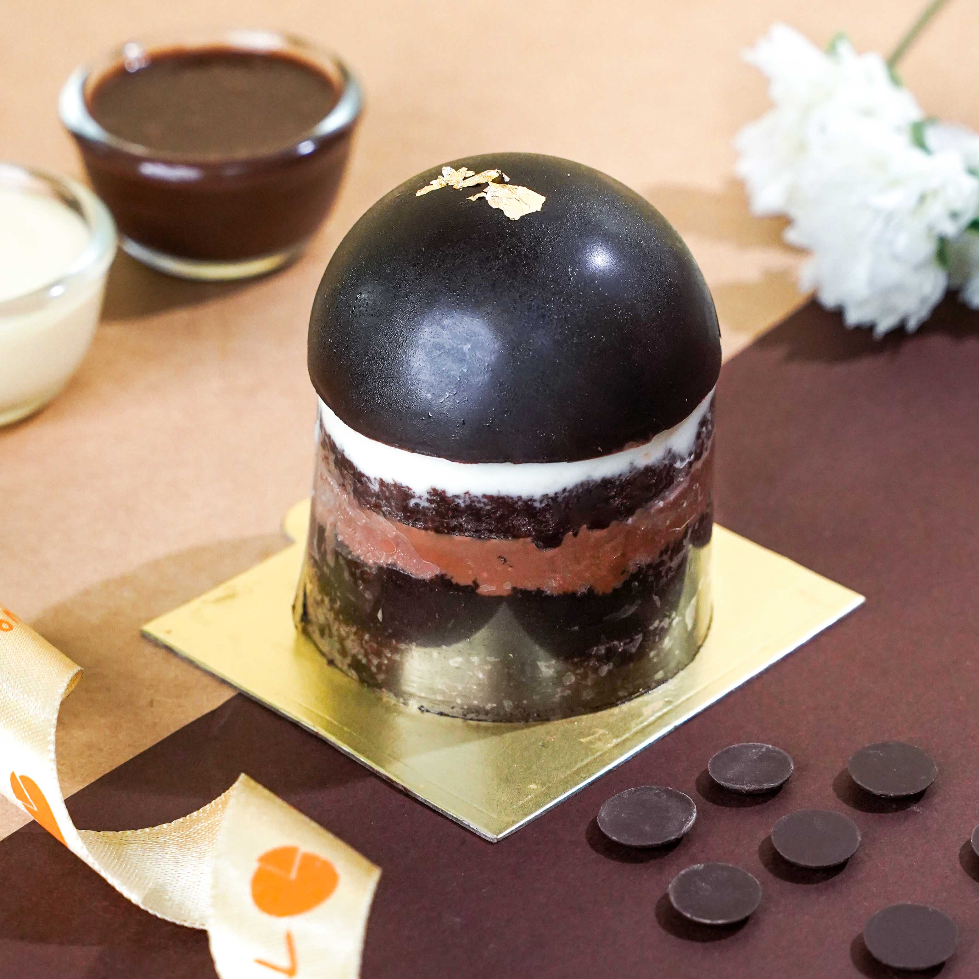 Triple Chocolate Mini Burst Cake