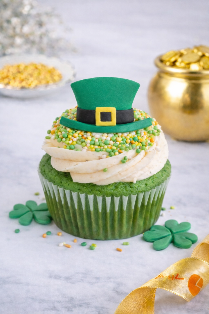 Emerald Hat Cupcake