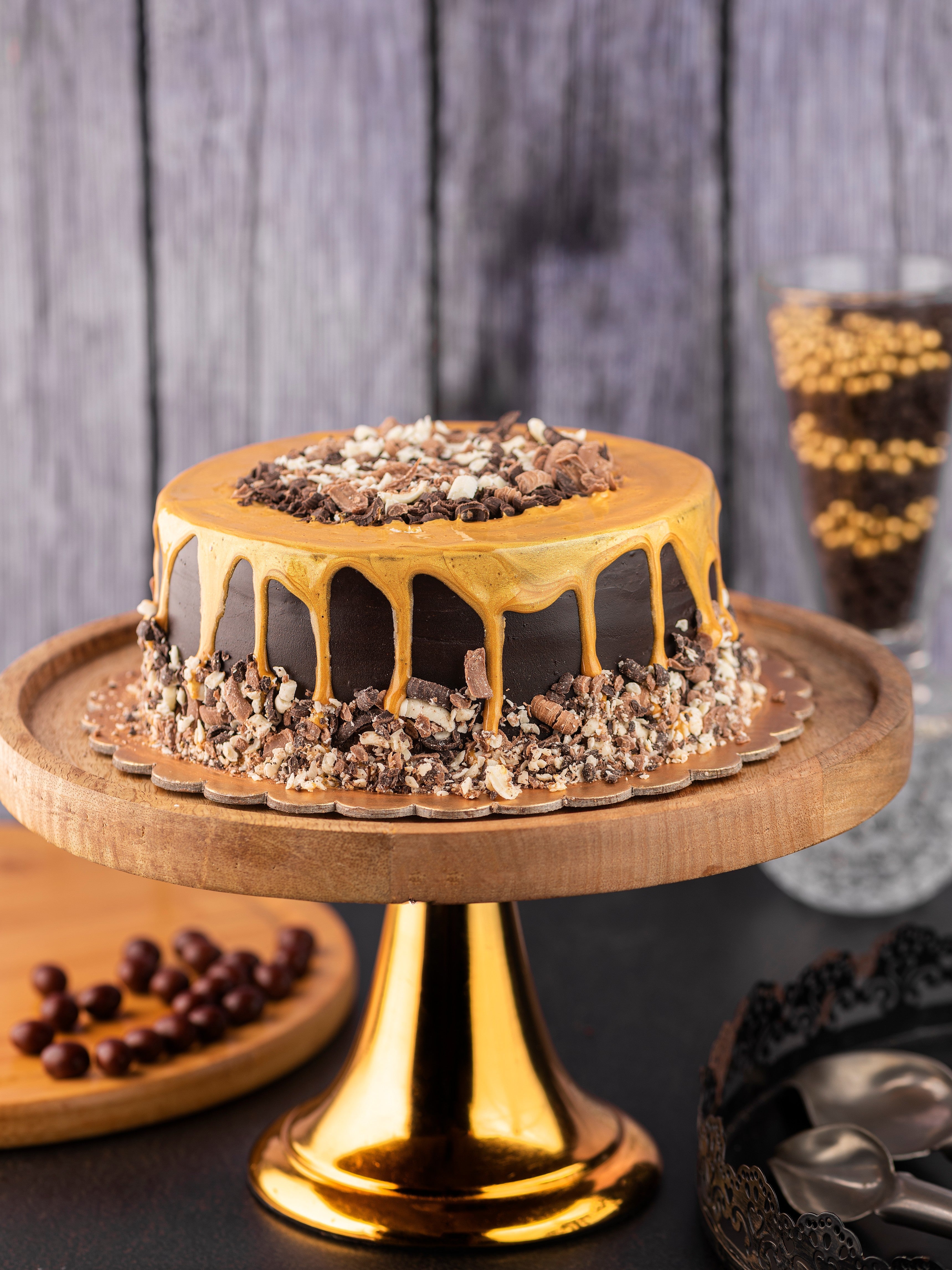 Golden Drip Cake