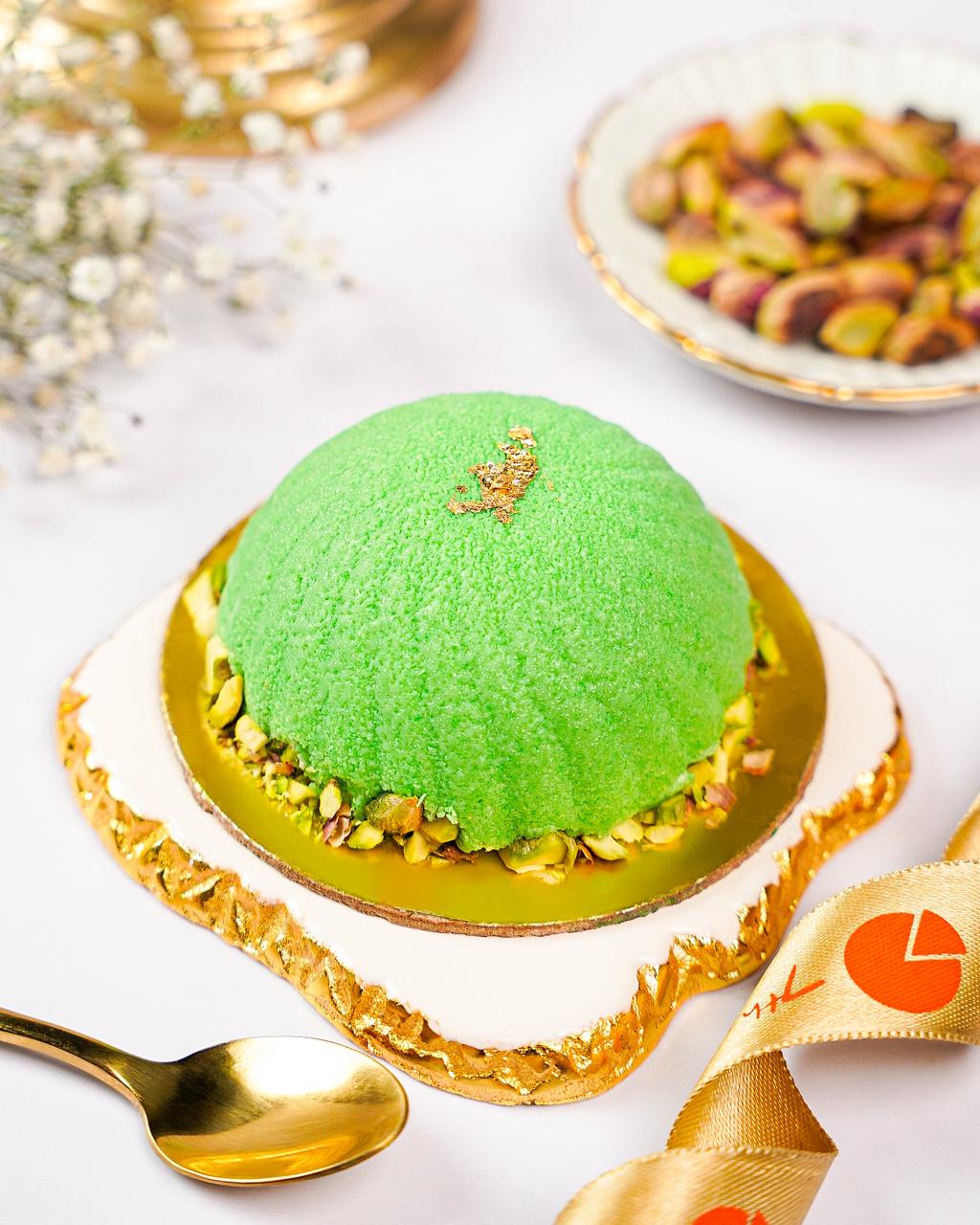 Pistachio Praline Entremet