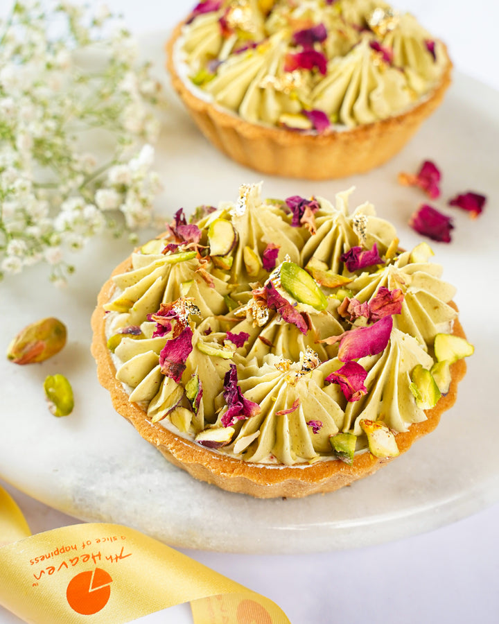 Pistachio Rose Tart