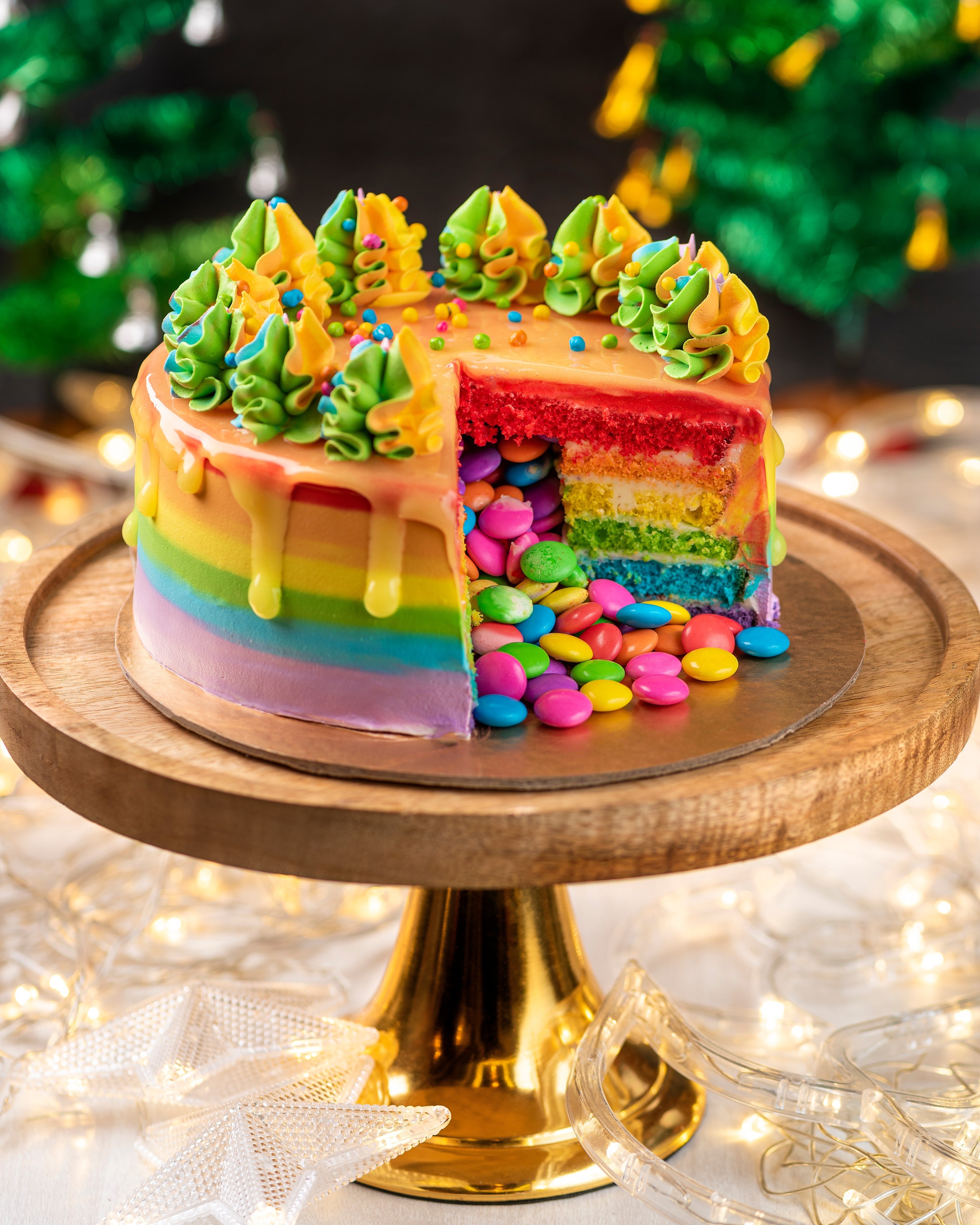 Rainbow Pinata Cake
